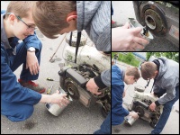 Rasenm&auml;her Motor ausbauen-